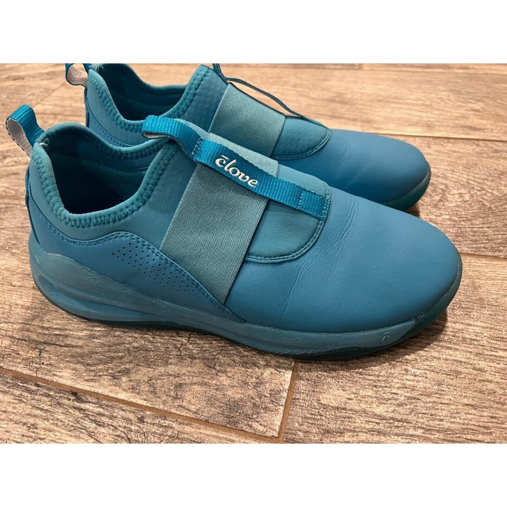 Clove Nursing Shoes Size 9.5 Blue Slip On Water Resistant Healthcare Women